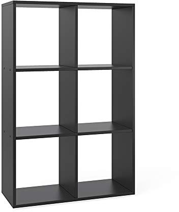 Vicco Raumteiler, Schwarz, 72 x 107.8 cm | geeignet zur Aufbewahrung und Trennung von Wohnbereichen