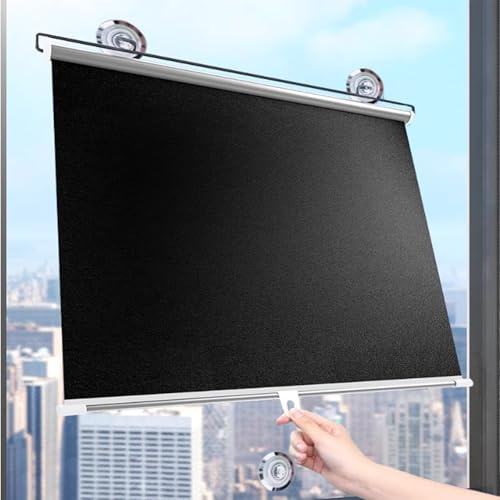 Tende da Sole retrattili Tende a Rullo Senza Foratura oscuranti,Tende a Rullo Auto Con Ventose,Parasole con Protezione UV al 99%,per Finestre, Soggiorno, Cucina, Ufficio, Aut