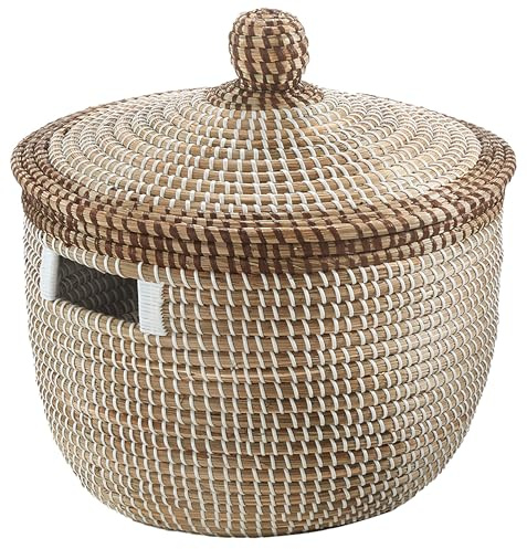 Kobolo Schlangenkorb BOA Seegras Ø38 H41 cm Deko Korb Natur