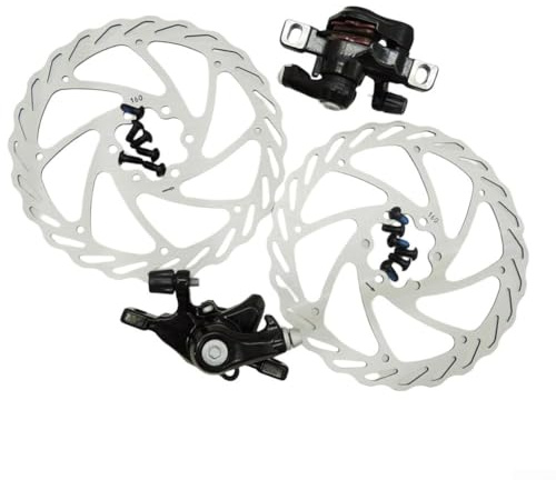 Kit de freins à disque de vélo en aluminium, calipers avant et arrière, disque 160 mm