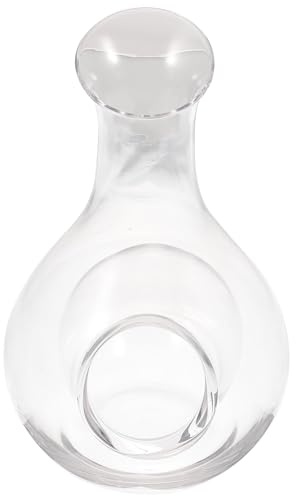 Carafon à Vin en Verre 385ml au Design Concave, Style Japonerie | Verseuse Créative, Observation Facile, Effet Rafraîchissant, pour Vin et Eau, Usage Quotidien Partout