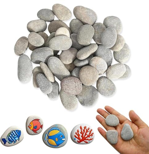 45 Pezzi Sassi Da Dipingere, 1~3Cm Rocce Dipinte Fai Da Te Creativo, Pietre Piatte Da Dipingere, sassi da dipingere, Rocce Ciottoli, Sassi Da Dipingere Ciottoli Per La Pittura, Per Pittura Fai Da Te