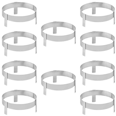 Guangcailun Soporte de Acero Inoxidable para ollas y Cuencos, apilable, para Sujetar Cocos con Estabilidad al cocinar y Servir, Expositor de Cocos, Soporte para Cuencos, Utensilios Cocina.