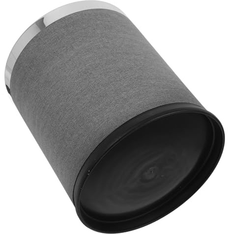 TOYANDONA Papelera Retro Redonda Cubeta Interior Extraíble para Baño Hotel Ktv y Hogar Diseño Clásico Europeo Gris Doble Resistente y Fácil de Limpiar