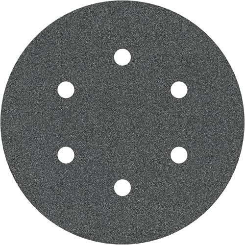 Bosch PRO F355 Schleifblatt, 150 mm, G100, 5-tlg. | für Beton, Harter Stein, Körnung 100, Professional Zubehör Exzenterschleifer