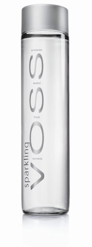 Voss SPARKLING Wasser in Glasflasche 0,8 Liter