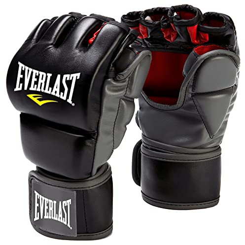Everlast Train Advanced MMA 7-Ounce Grappling/Training Gloves -Black, Large/X-Large