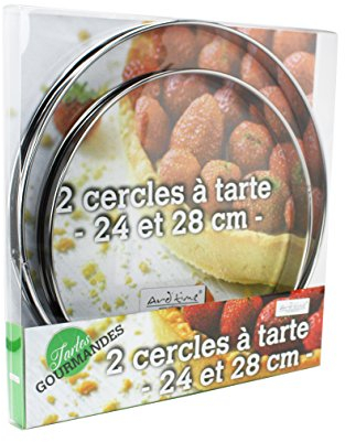 Ard'time TG-2CERC Lot de 2 Cercles à Tarte