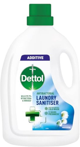 Dettol Antibacterial Laundry Cleanser, Fresh Cotton, Dermatologically Tested, 1.5 Litre