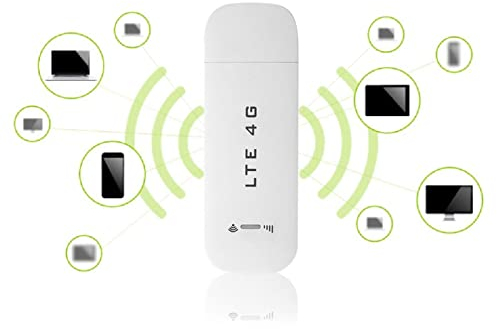 ASHATA Hotspot Routeur WiFi,Routeur 4G LTE USB WiFi Hotspot 2.4G 100 Mbits/s WiFi Modem avec Interface USB 2.1,Interface de Carte SIM,Port de Carte TF pour 2000/2003/XP/Vista/7/10(sans