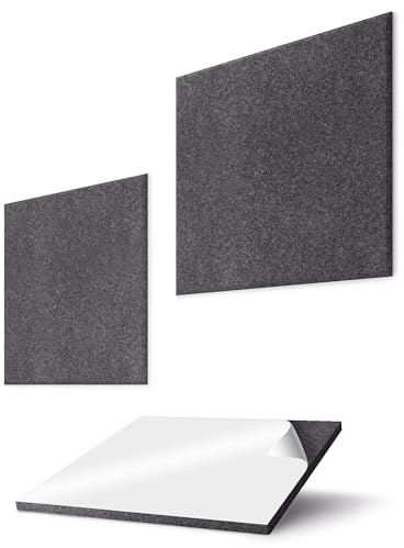 vilz Schallabsorber für Wand & Decke aus recyceltem Filz - Akustikpaneele quadratisch modular 55x55x1,2 cm