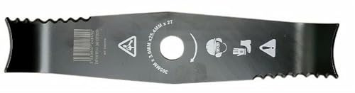 AMA Disco per Decespugliatore a 2 Denti Mulching per Arbusti – Acciaio al Nichel-Carbonio, 305 mm di Larghezza Taglio, Foro 25,4 mm