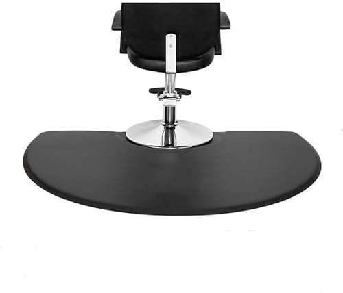 JAYEUW Salon Bodenmatte Anti-Ermüdung Barber Shop Stuhl Matte für Stuhl Basis Friseur Schönheit Boden Matten Büro Komfort Bodenmatte 3ft x 5ft(Semi-Circle)