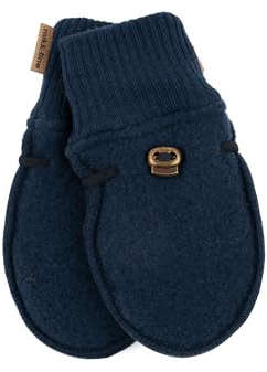 Mikk-line ullhandskar barn | handskar barn | handskar ull barn | värme barnhandskar | ullwalk handskar för flickor och pojkar, blå nätter, 50/56 cm