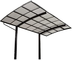 Freistehendes Carport mit Stahlfuss-Fundament LUNAR 540cm x260 cm freistehendes Einzelcarport Bogendach