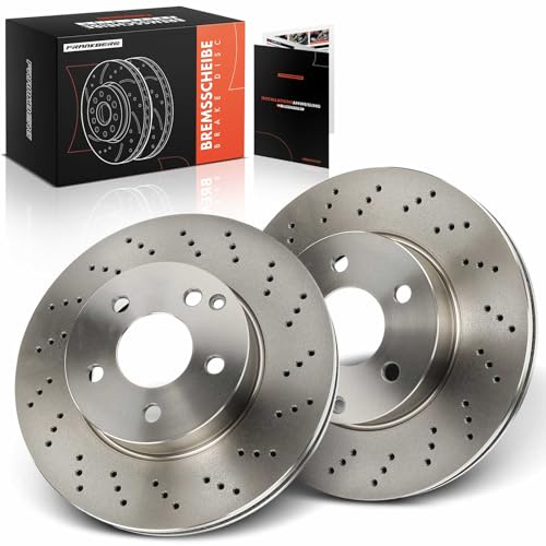 Frankberg Kit de Disques de Frein incl. 2x Disques de Frein Avant ventilés Ø295mm Compatible avec Classe C T-Model S204 Classe C Coupé C204 SLS Remplacer# 2044210912