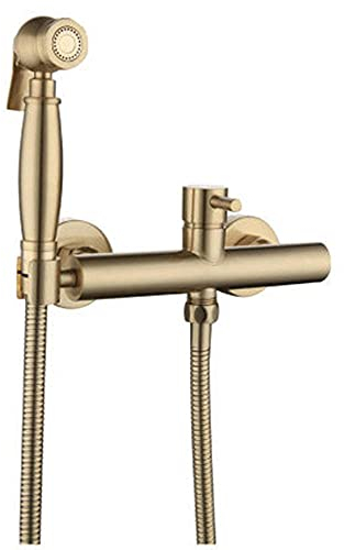 Pulvérisateur de bidet à main pour cuvette de toilette, doré, multifonction, poignée pressurisée chaude et froide, pulvérisateur de toilette, salle de bains, cuvette de toilette, kit de douche de ne