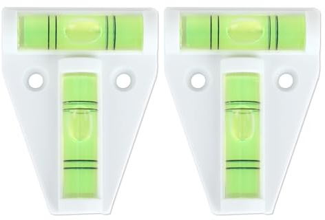Lot de 2 niveaux à bulle de type T, mini niveleur à bulle pour caravane, camping-car, trépieds, remorques