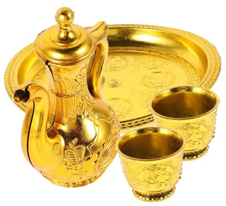 TOPBATHY 1set Buddhist Offering Cup Set Kettle Decorative Teapot and Cups for Rituals Cultural Ceremonies and Worship Traditional Craftsmanship and Unique Design for Meaningful Moments