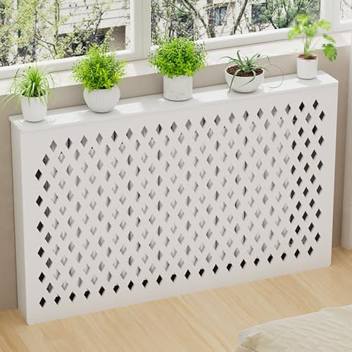FUDUO-SHUNYI Couverture de radiateur en Bois Moderne Tablette d'armoire de Chauffage domestiqueCouvercle de séparateur d'eau de Salle de Bain,Armoire de Couverture chauffante à Gril Verticale Moderne