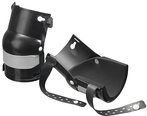 NIERHAUS WOHLTAT Knieschoner - Gelenkschoner (schwarz-grau) mit Zellkautschuk Innenkissen - Knieschutz für Bodenleger Bau Tiefbau Garten Bergbau - Made in Germany, extrem belastbar und wasserdicht