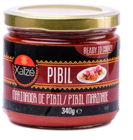 Salsa de Pibil Mexicano 340g - Listo para cocinar - Tacos muy faciles y rapidos - Marinador/Adobo