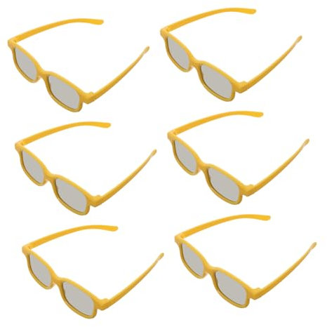 ifundom Gafas 3D Realistas para Niños 6 Unidades Ligeras para Fiestas Juegos Cine para Niños Y Niñas