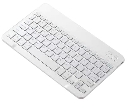 Genérico Wireless Keyboard, Ergonomic Low Profile Computer Keyboard, 9.65x5.71x0.24 Inches Quiet Rechargeable Handheld Compact No Wire Keypad for Laptops, Tablets and Smartphones