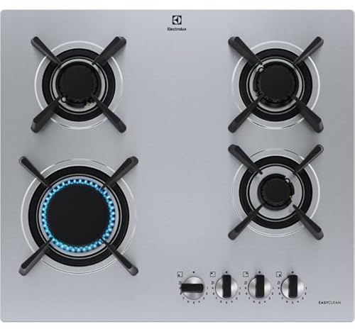 KGU643723Z - Piano cottura 4 fuochi gas, 60x53 cm, colore Inox