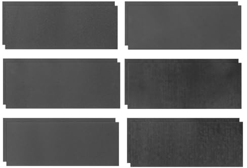 QUARKZMAN 12 Stück Schleifpapier 400 600 800 1000 1200 1500 Körnung 9 x 3.6 Zoll Siliziumkarbid Schleifblätter Nass Trocken Schleifen Für Holzveredelung Metallschleifen Autopolieren