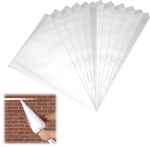 Sac à Coulis Maçonnerie, 20 pièces Sacs De Remplissage De Joints Réutilisables, Poche A Douille Maconnerie, Sacs De Coulis De Maçonnerie, Sacs De Coulis Professionnels, pour Sceller et Joints.