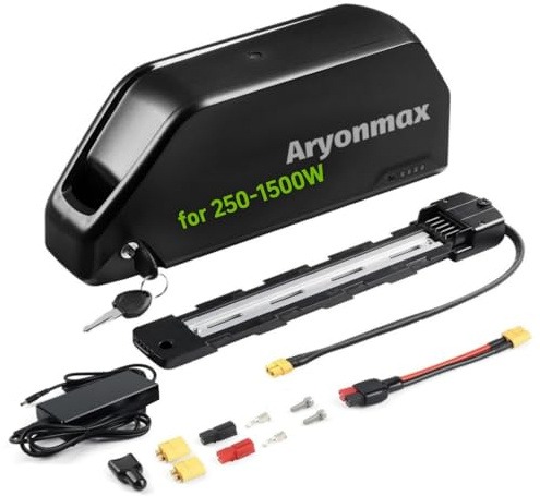 Batería Bicicleta Eléctrica 48V 52V 20AH 25AH, Batería Ebike Larga Duración con Célula Grado-A Cargador y Placa Base 5-Pin (48V 20AH)