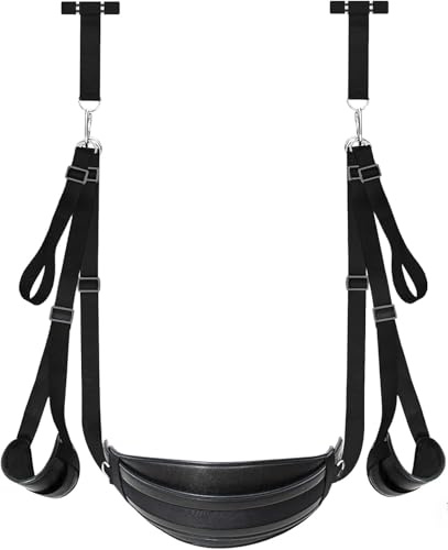 Sexo parejas juguetes eróticos para pareja sexual SM Bondage esposas sexuales eróticas mujer amor juegos eróticos sexual ajustable cuero (negro)