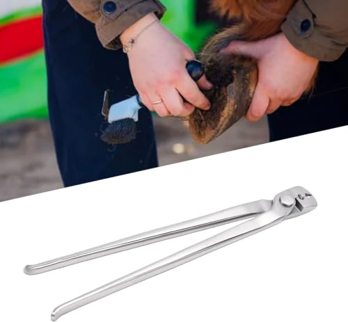 BAFOVY Estrattore per Chiodi da Maniscalco, Ganasce Ergonomiche in Acciaio per Estrazione degli Zoccoli per Cavalli
