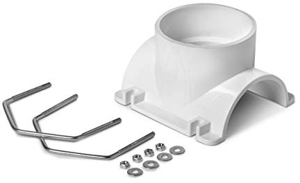 Oatey 43795 Solvent Weld White PVC Saddle Tee Kit, 4-Inch X 4-Inch
