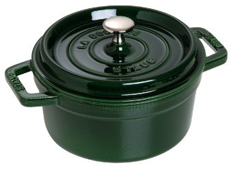 staub La Cocotte Round 40509-818 Pico Cocotte Round Basil Green, 7.1 inches (18 cm), Both Hands, Enameled Pot, Induction Compatible, Japanese Authentic Product