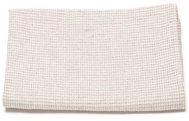 LinenMe Waffelpique Handtuch - Handtücher Natürliche Halbleinen 53% Leinen 47% Baumwolle - Saunahandtuch Damen und Herren - Badetuch, Duschtuch, Saunatuch - Natur Beige, 65x130 cm
