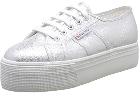 Superga Women's 2790-lamew Sneaker, Silver (silver), 5.5 UK