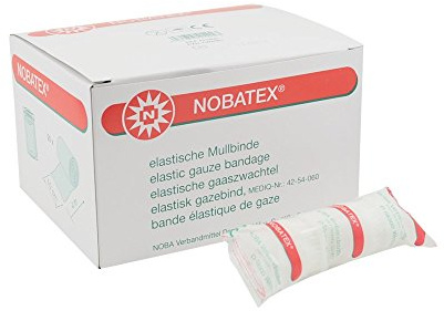 20x NOBATEX® Fixierbinden in Folie, Mullbinde, Binde, Verband, elastisch, 10 cm