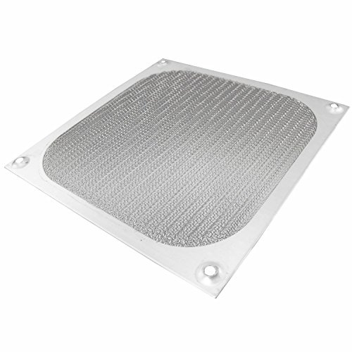 AABCOOLING Aluminiumfilter/Galler 120 Silver - Dammskydd för Datorfläkt 120mm, Fint Metallnät med EMI-Skärmning