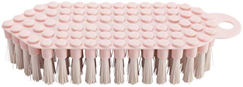 haug bürsten - Flexo-Bürste mit Flexibler Scheuerbürste - Farbe: Rosé - Größe: 190 x 70 x 40 mm - Made in Germany