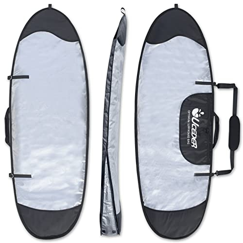 UCEDER Surfboard Cover and Surfboard Storage Bag for Outdoor Travel,5'0,5'10,7'2'',8'0'',8'5'',9'0'',9'10 Surfboard Bag,Maximum Protection for Your Surfboard(5'0)
