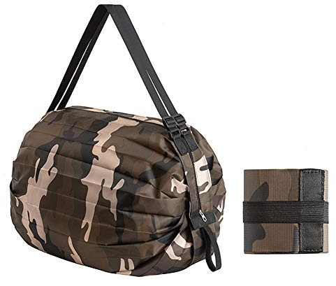 JUVEL Faltbare Einkaufstaschen, wiederverwendbare Einkaufstasche, praktische Einkaufstasche, Polyester, langlebig, waschbar, große Kapazität, zum Einkaufen Home Travel Outdoor Camping