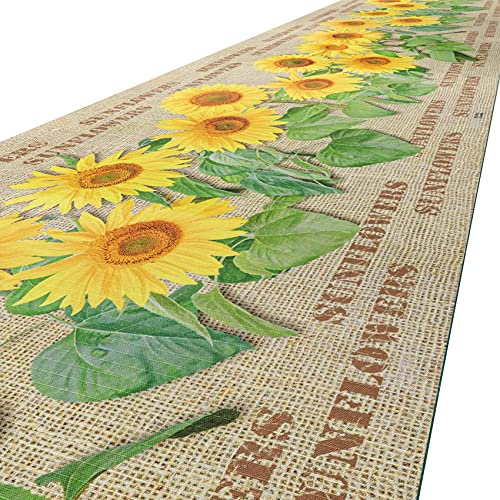 ANRO Küchenteppich Küchenläufer Teppich Läufer Küche waschbar rutschfest Juta Abwaschbar 100 x 52cm
