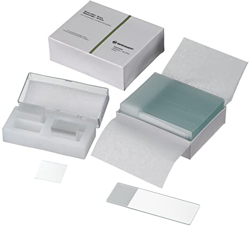 Bresser Mikroskop Objektträger 50 Stück und Borsilikatglas 3.3. Deckgläser 22x22mm 100 Stück