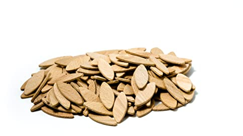 Tolux Tasselli piatti legno numero 20, Confezione da 200 pezzi, Biscotti Lamello, Lamelle d'assemblaggio, Tasselli in legno di faggio di alta qualità per falegnami e progetti fai da te