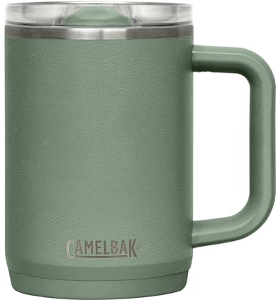 CAMELBAK THRIVE MUG, VSS 16OZ, Sportflasche – auslaufsicher – Vakuumisolierung – rutschfester Boden – robust und zuverlässig – Moss, Größe: OS