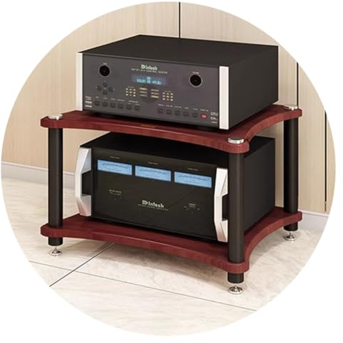 forestalk 1/2/3/4-Layer HiFi-Audioschrank, Audio-Visual-Raumausrüstungschrankverstärker-Rack Bewegungslautsprecher Stativerhalterstereo-Geräte Kabine Kabine