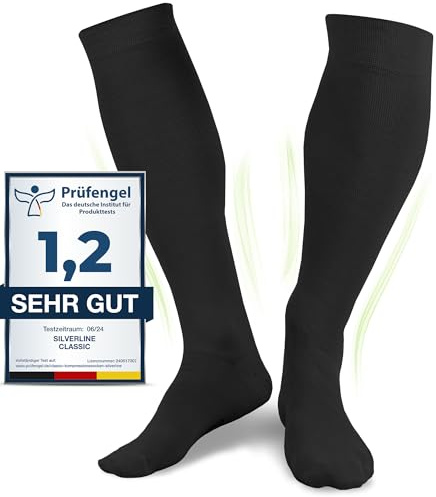 Medizinische Kompressionsstrümpfe für Damen und Herren aus 60% Bio-Baumwolle