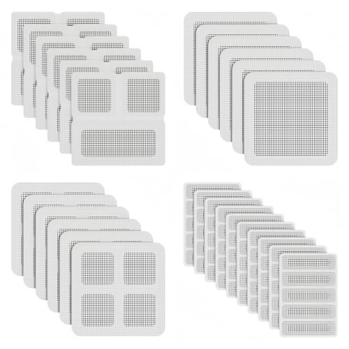 Set Di Riparazione Per Zanzariera, 68 Pezzi, Per La Riparazione Di Finestre, Autoadesivo, In Fibra Di Vetro, Per Porte E Finestre, Per Evitare Zanzare, Insetti
